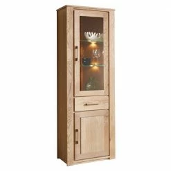 Vitrine Lavita Aus Wildeiche Massivholz