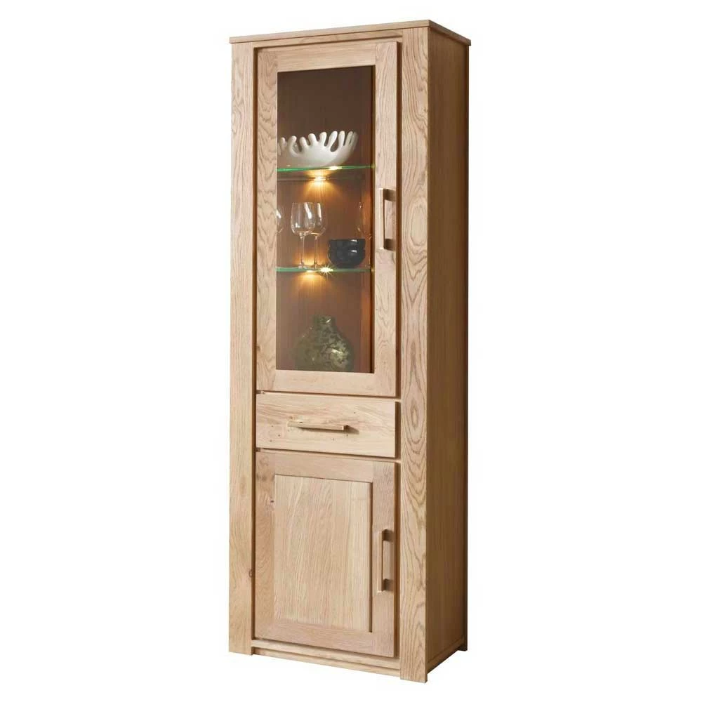 Vitrine Lavita Aus Wildeiche Massivholz – Bild 2