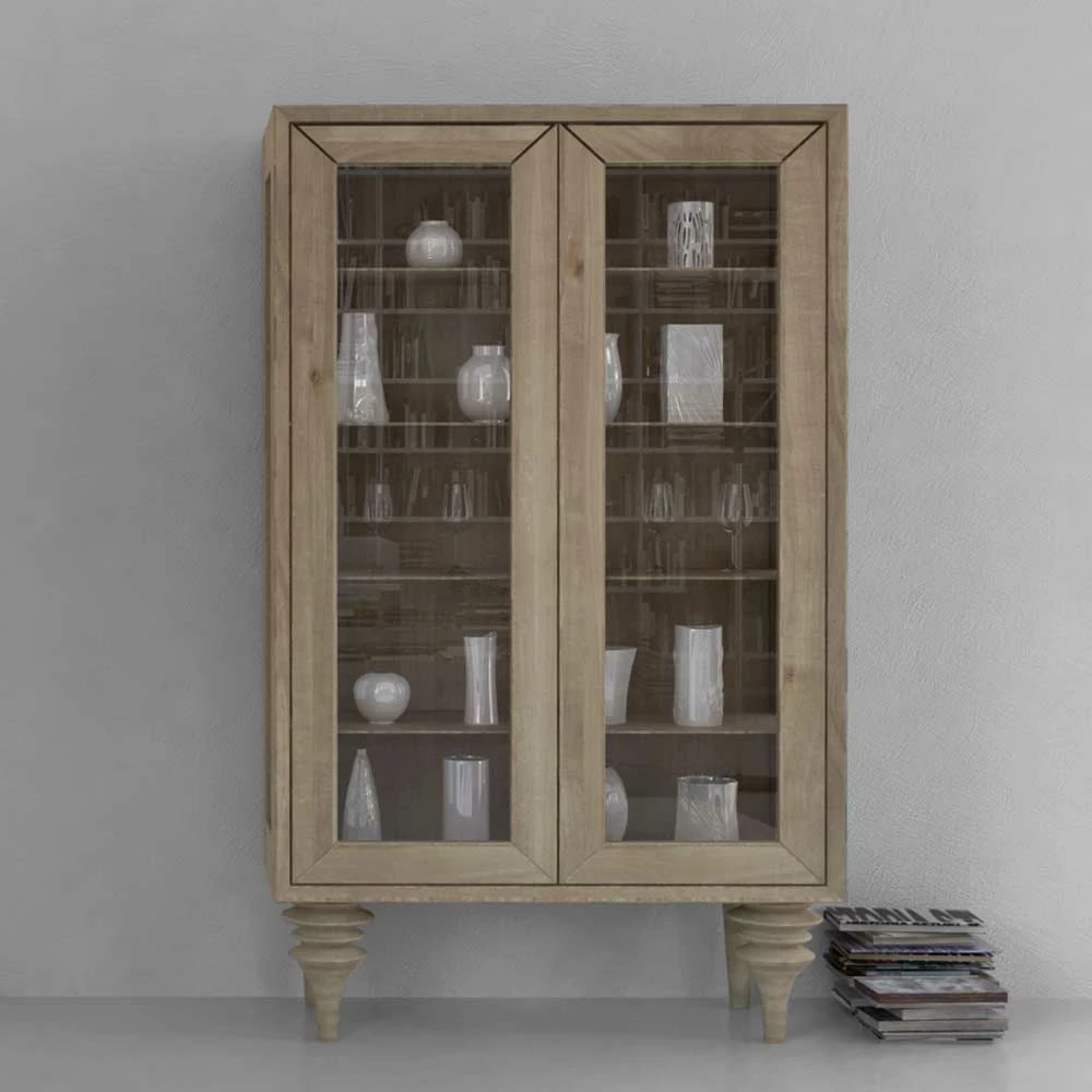 Vitrine Wizeko Aus Wildeiche Massivholz – Bild 2