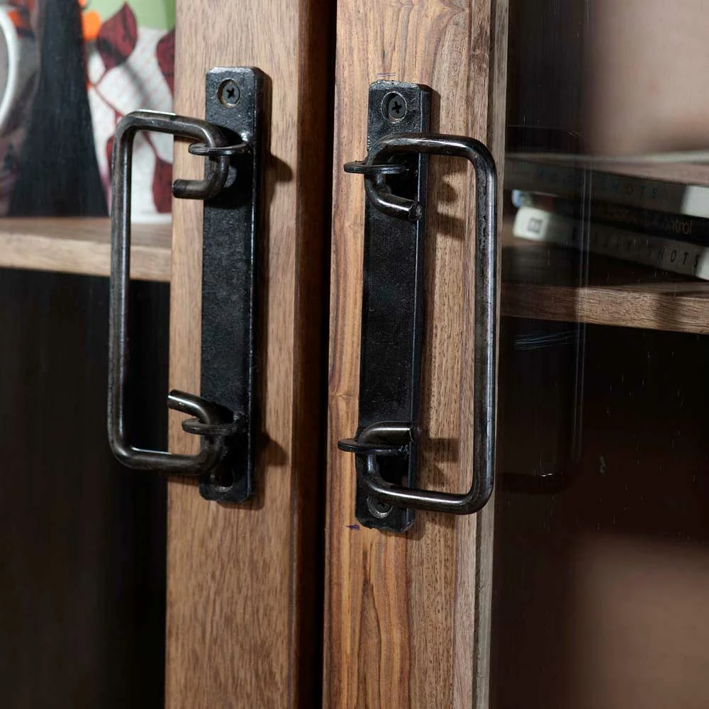 Vitrinenschrank Mendoza Aus Akazie Massivholz – Bild 3