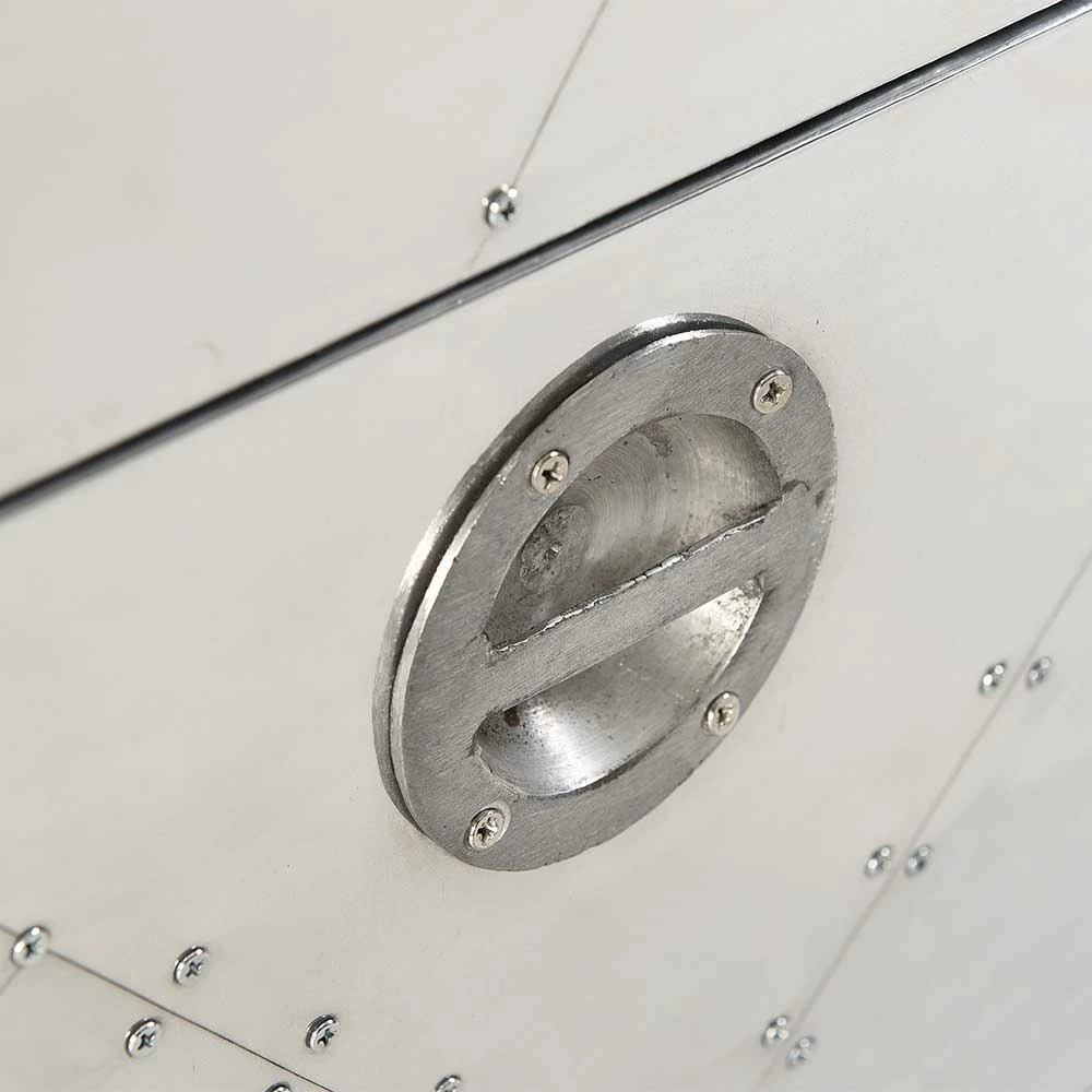 Vitrinenschrank Pilot In Alufarben – Bild 4