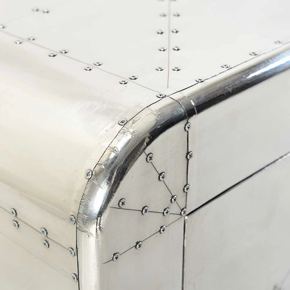 Vitrinenschrank Pilot In Alufarben – Bild 5