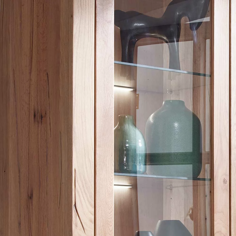 Vitrinenschrank Aus Wildeiche & Zerreiche - Nescavan – Bild 6