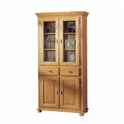 Vitrinenschrank Trenoro Aus Fichte Massivholz