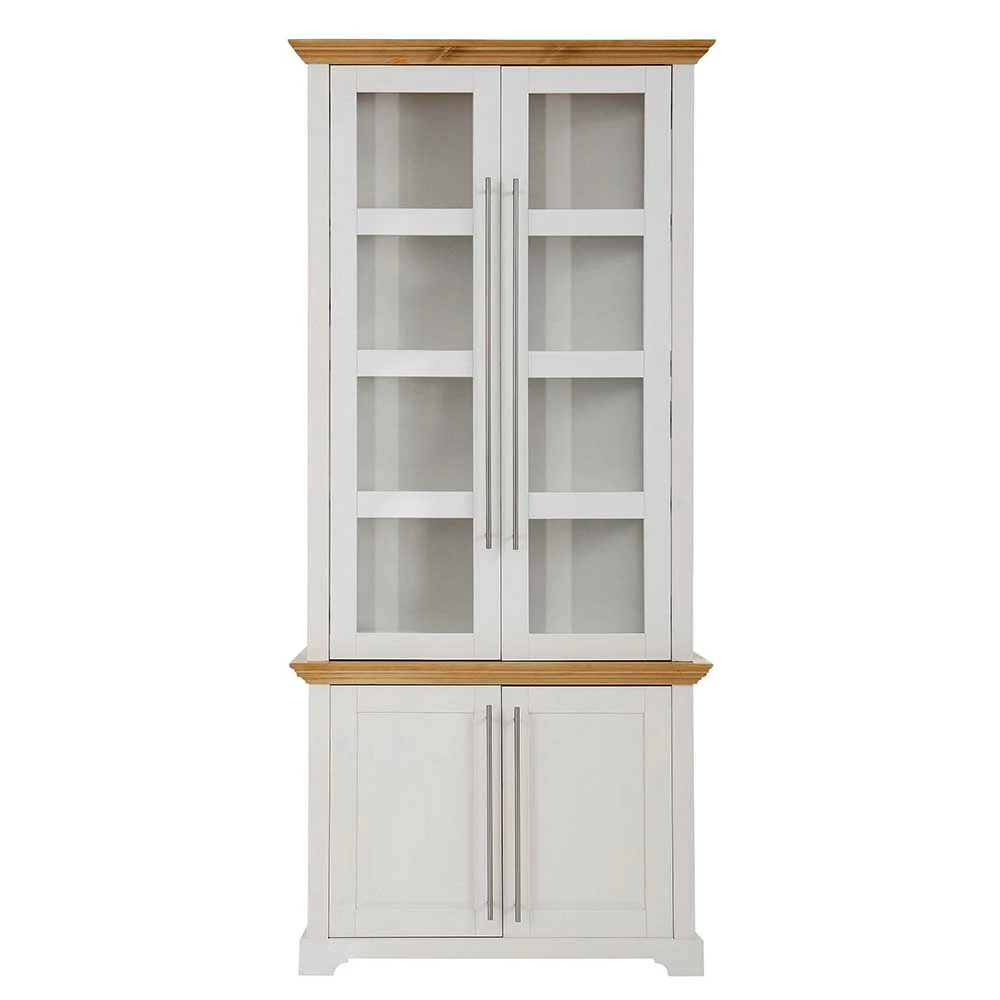 Vitrinenschrank In Weiß Mit Honig - Eyzaco – Bild 3