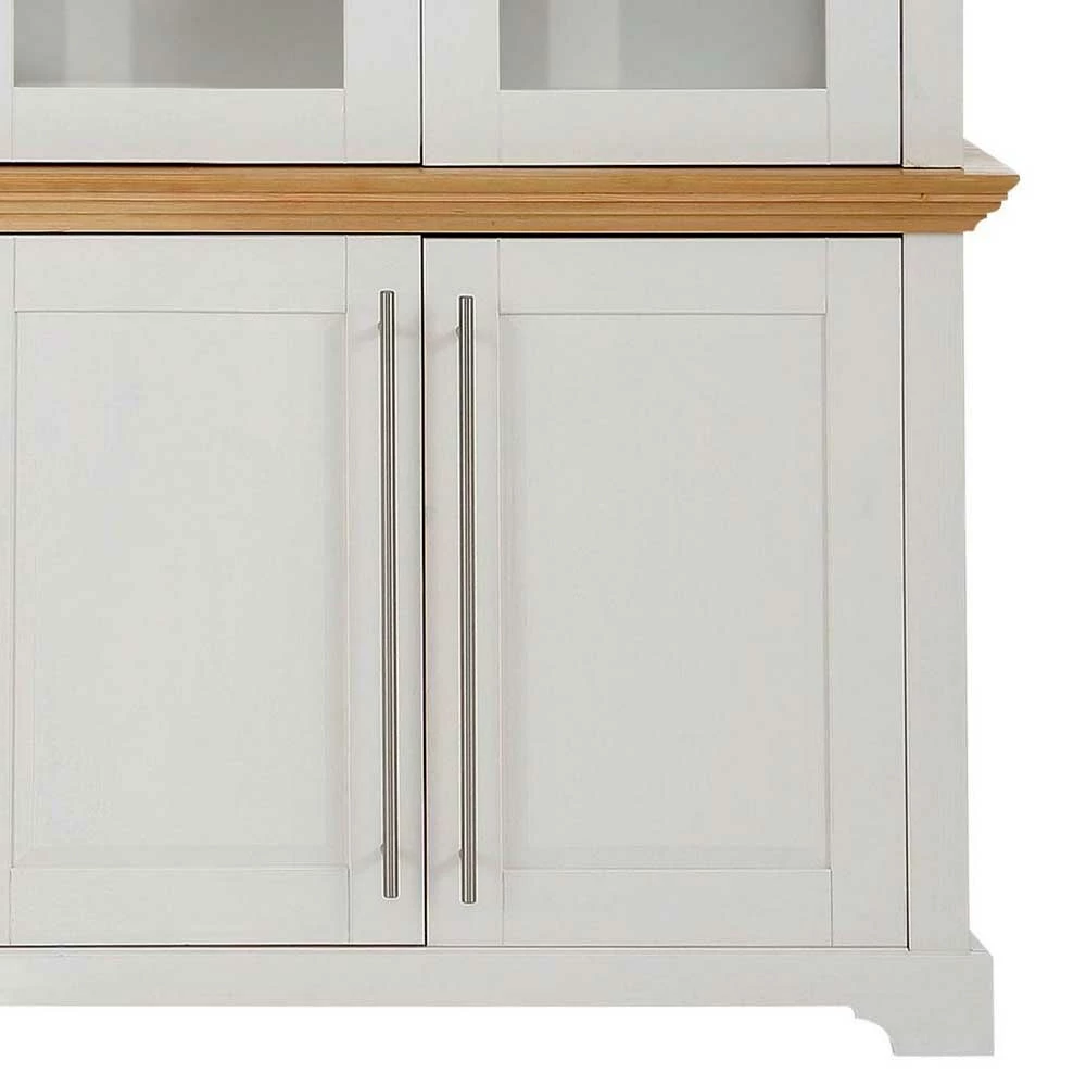 Vitrinenschrank In Weiß Mit Honig - Eyzaco – Bild 6