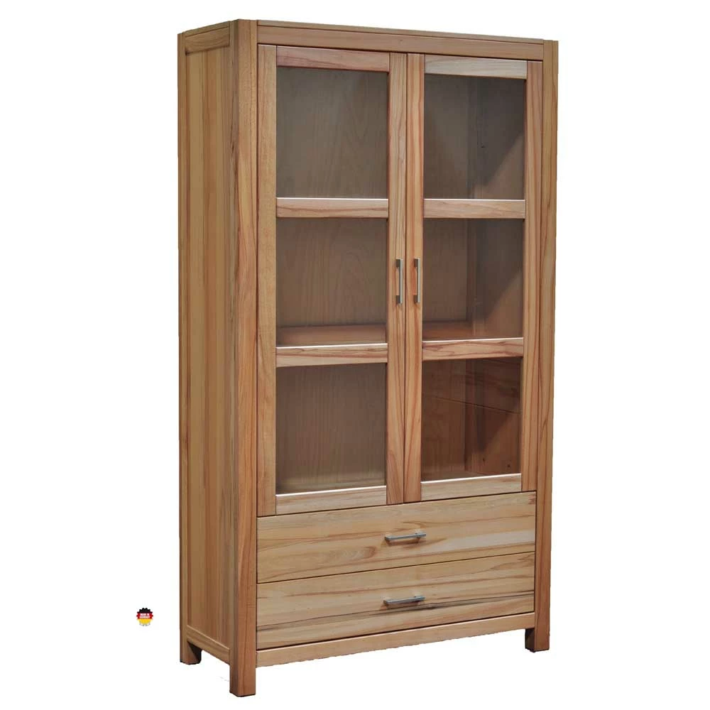 Vitrinenschrank Mathis Aus Kernbuche Massivholz – Bild 2