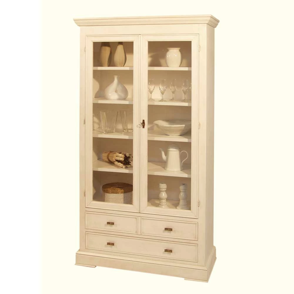 Vitrinenschrank Bari Im Landhaus Stil – Bild 3