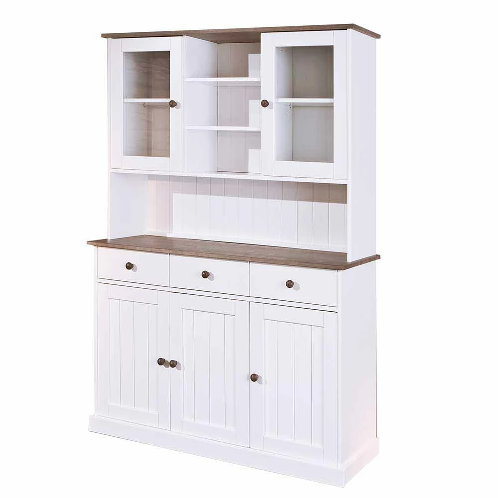 Weiß Brauner Buffetschrank Aus Kiefernholz - Vatina