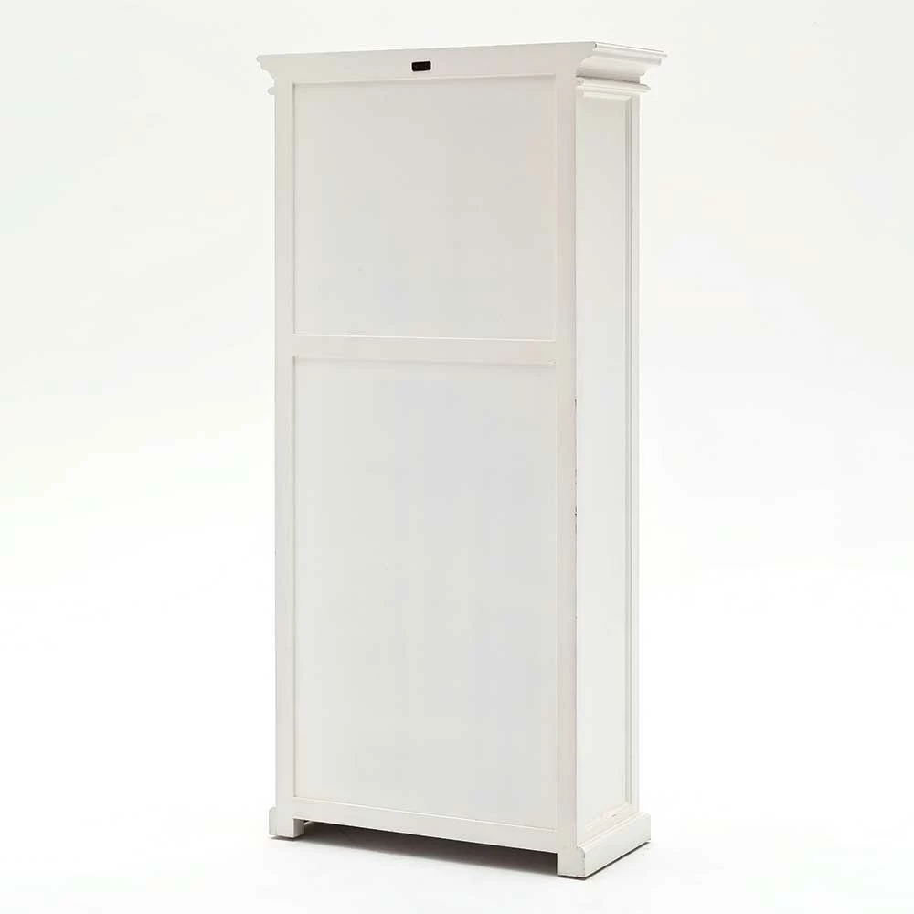 Weiße Landhaus Vitrine 6-türig Venzeno 90cm Breit – Bild 4
