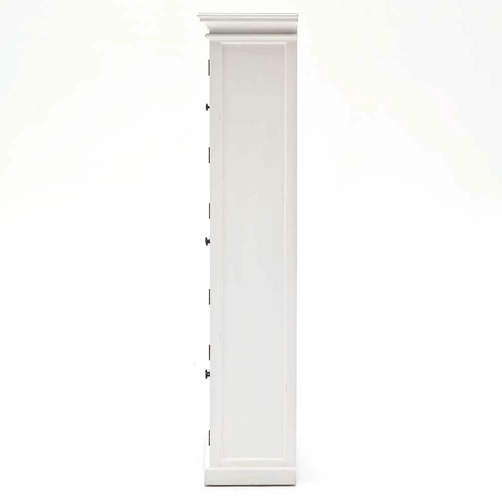 Weiße Landhaus Vitrine 6-türig Venzeno 90cm Breit – Bild 5