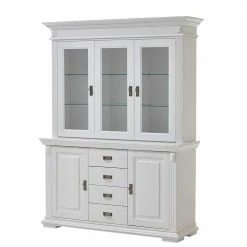 Weißes Landhaus Buffet 155x200x47 - Muzerno