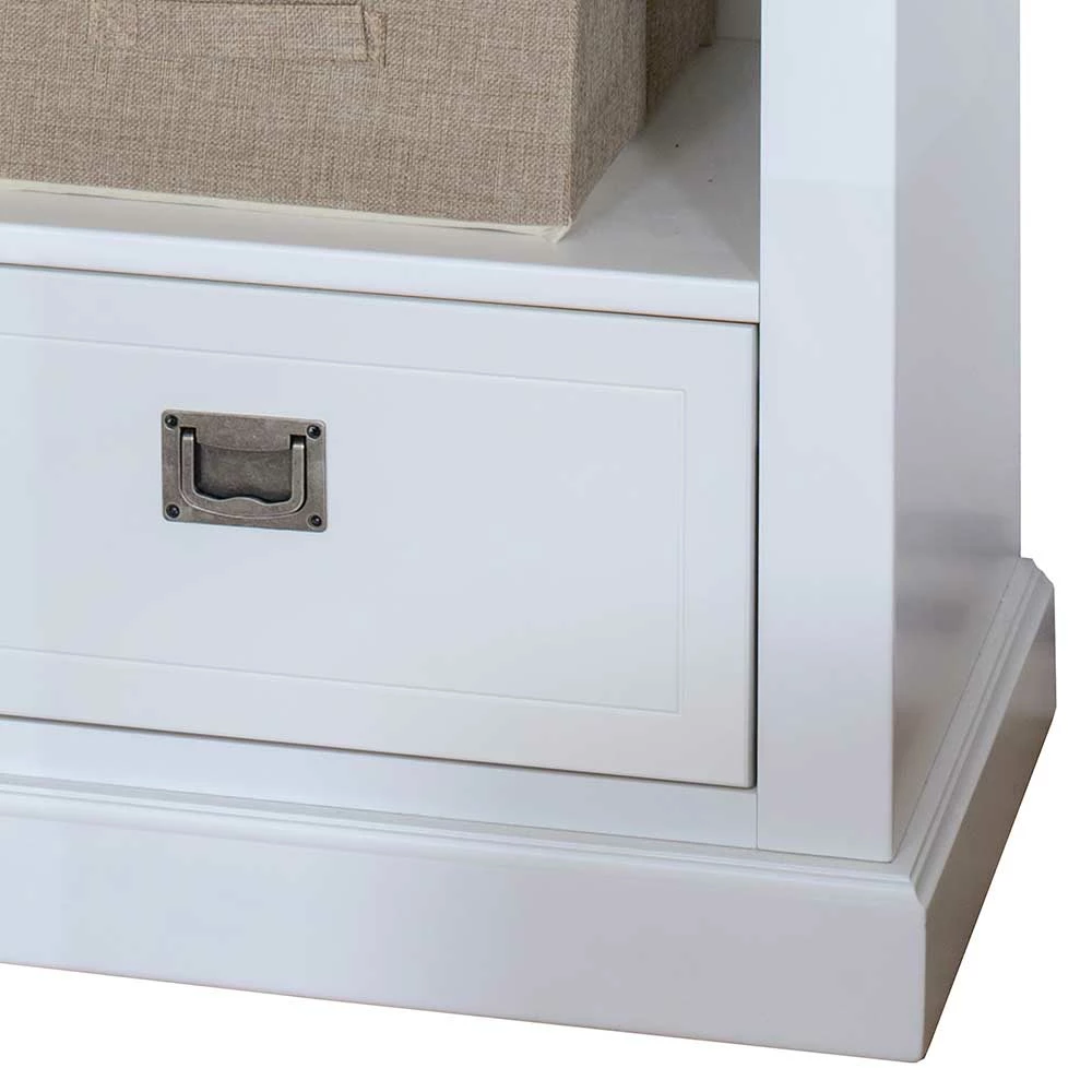 Weißes Standregal Mit Einer Schublade - Eicando – Bild 3