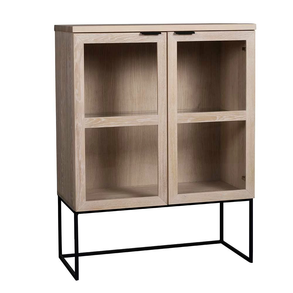 White Wash Vitrine Aus Eichenholz - Myras – Bild 2