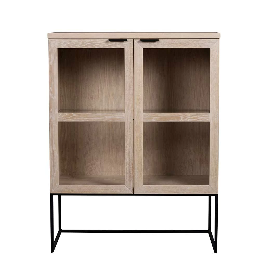 White Wash Vitrine Aus Eichenholz - Myras – Bild 3