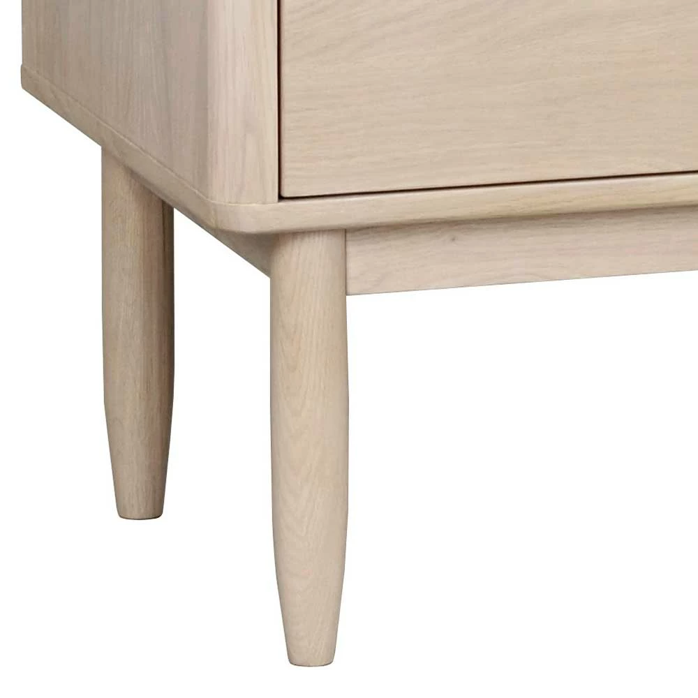 White Wash Vitrinenschrank Mit Doppeltür - Klunia – Bild 4