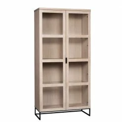 White Wash Vitrinenschrank Modern - Myras