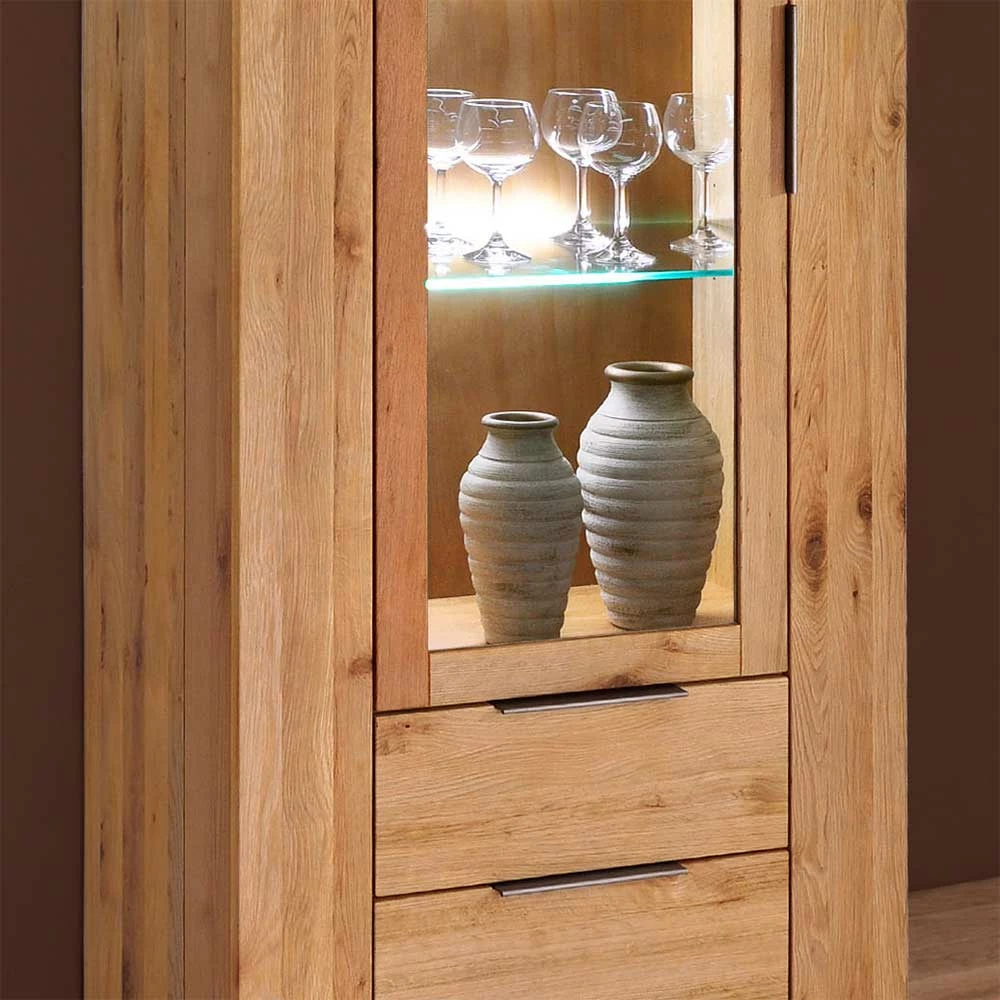 Wohnraum Schrank Vitrine Mit Glas Tür - London – Bild 4