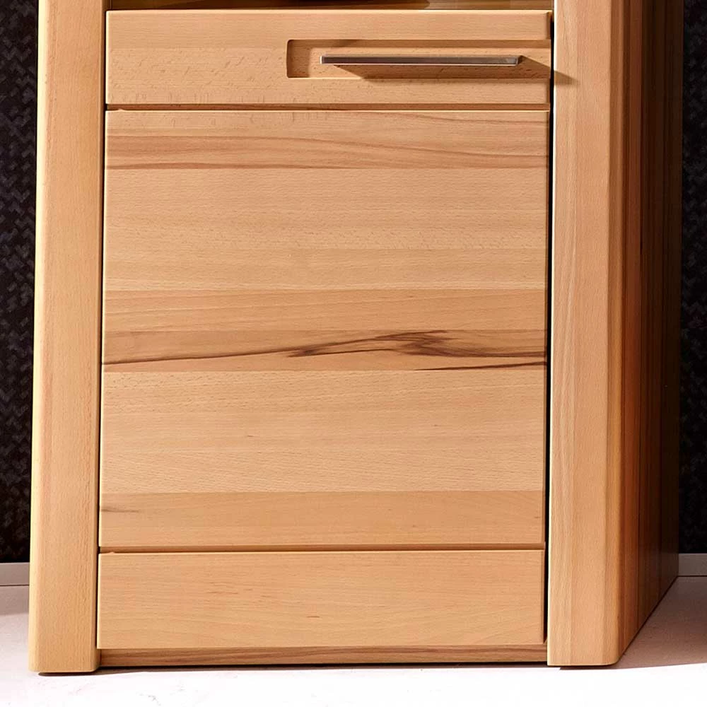 Wohnwand Vitrine Jaena Aus Kernbuche Lackiert – Bild 3