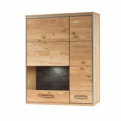 Wohnzimmer Hängeschrank In Asteiche Bianco - Hannica