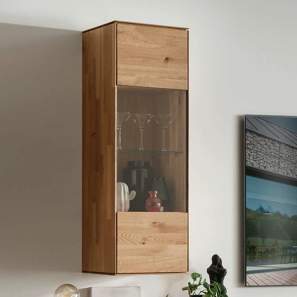 Wohnzimmer Hängeschrank Mit Glas - Sinta – Bild 2