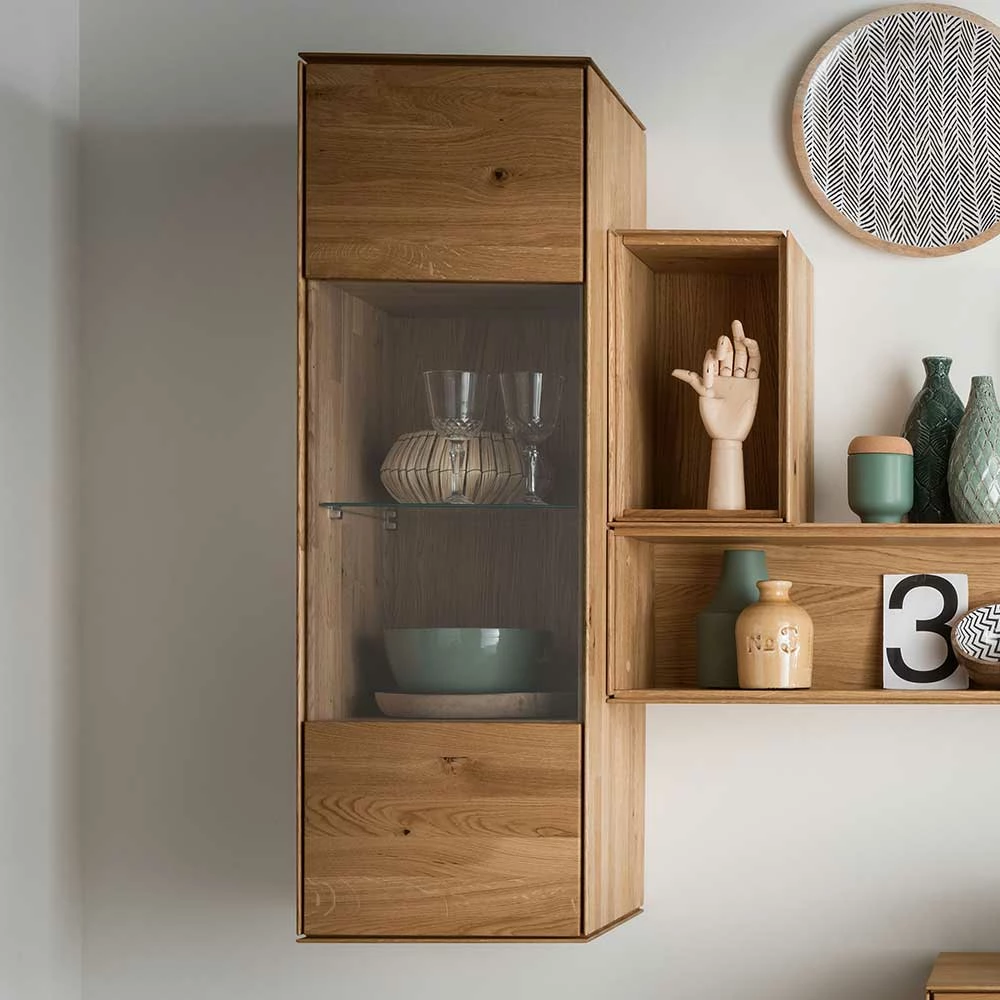 Wohnzimmer Hängeschrank Mit Glas - Sinta – Bild 3