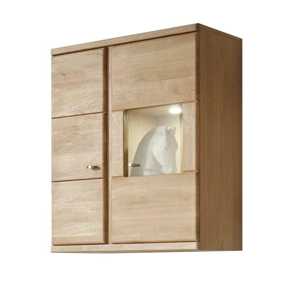 Wohnzimmer Hängevitrine Smonia Aus Wildeiche Bianco