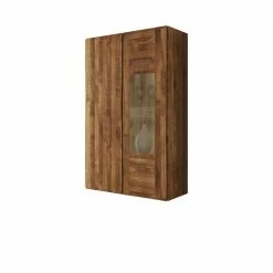 Wohnzimmer Hängevitrine Vaskov Aus Wildeiche Massivholz