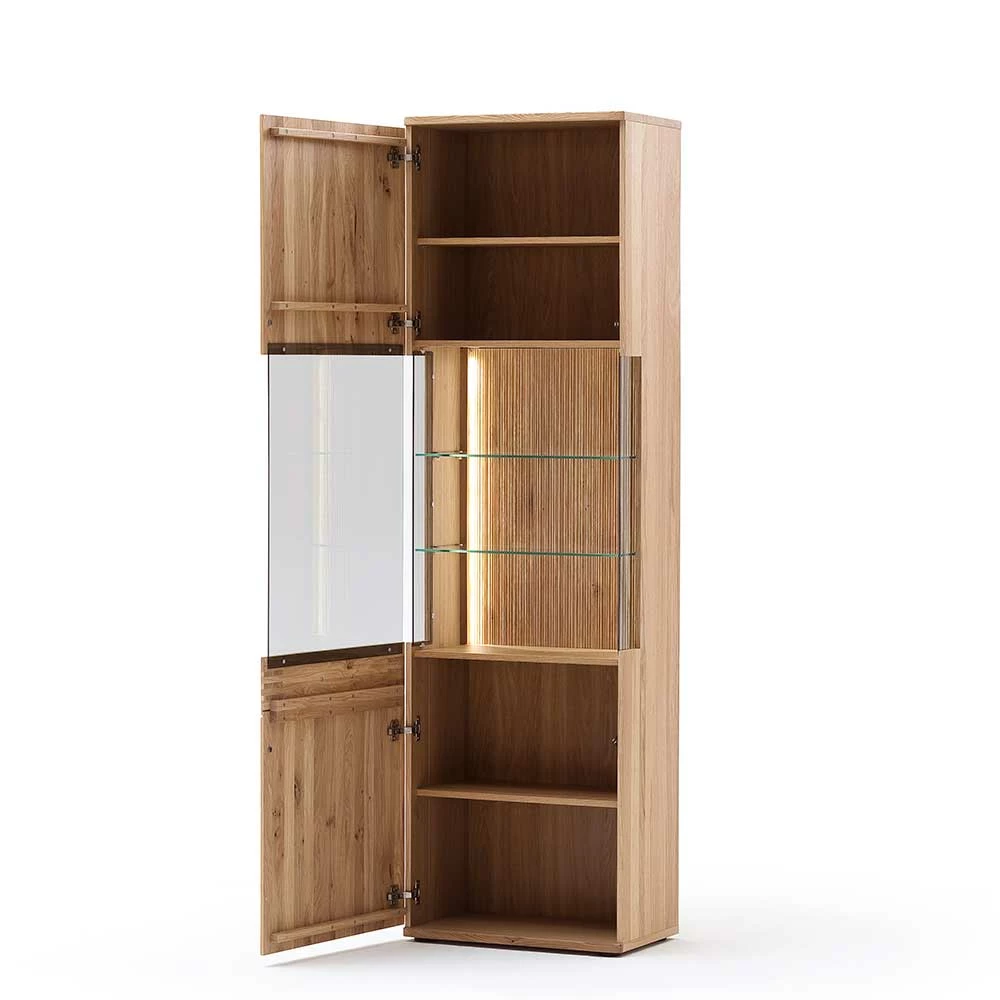 Wohnzimmer Vitrine In Eiche Bianco Geölt - Crupean – Bild 4