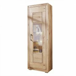 Wohnzimmer Vitrine In Hell Geölter Wildeiche - Emigoa