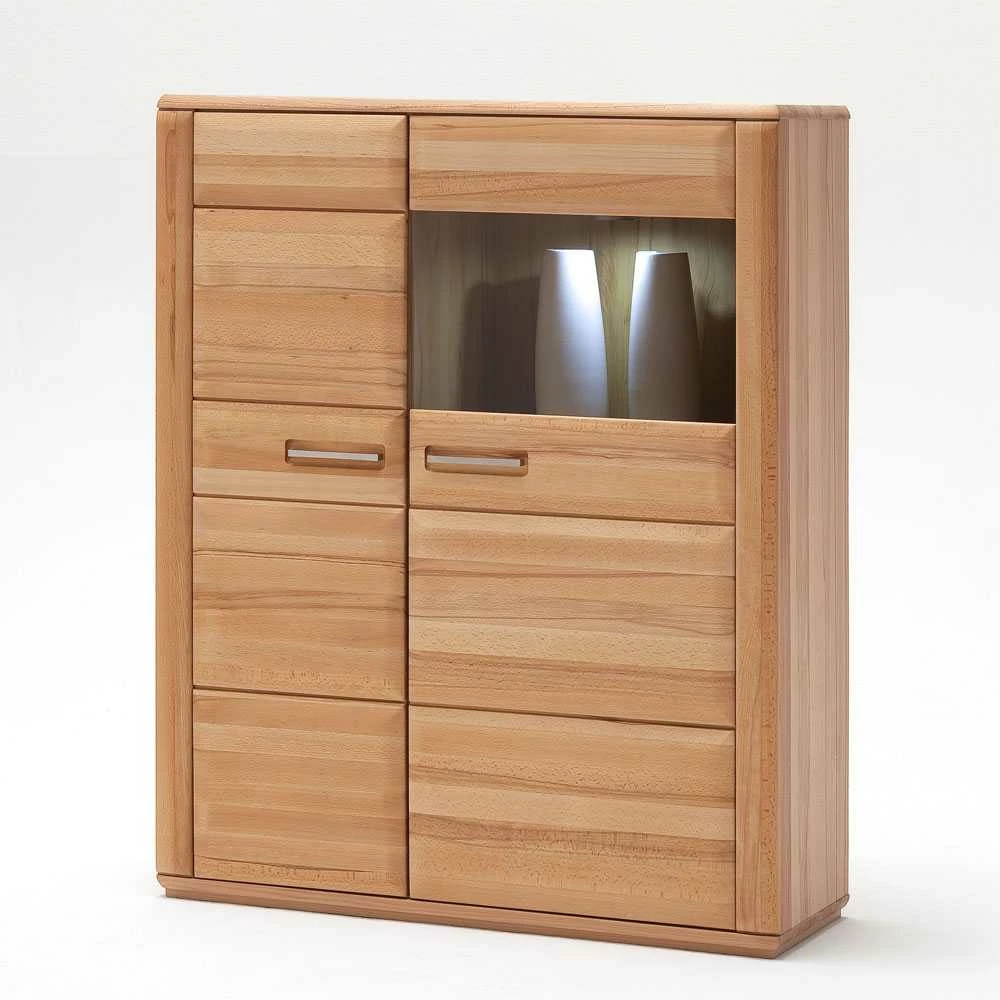 Wohnzimmer Vitrinenschrank Athias Aus Kernbuche – Bild 4