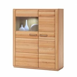 Wohnzimmer Vitrinenschrank Athias Aus Kernbuche