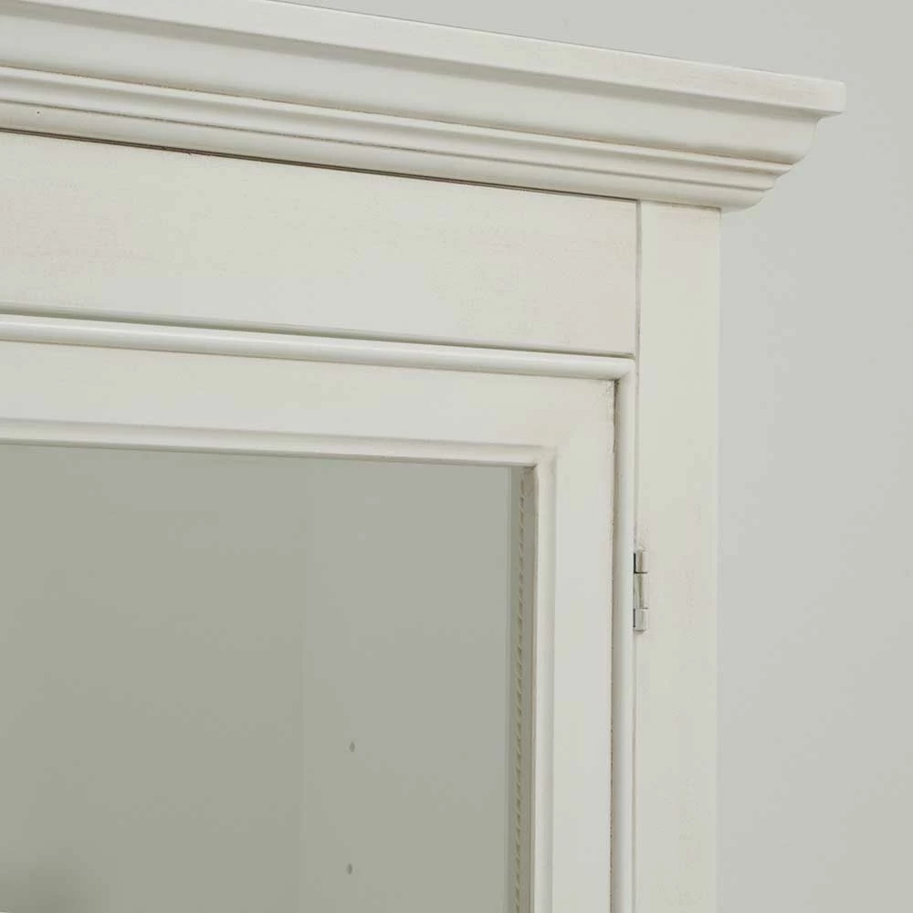 Wohnzimmervitrine Bari In Antikweiß – Bild 5