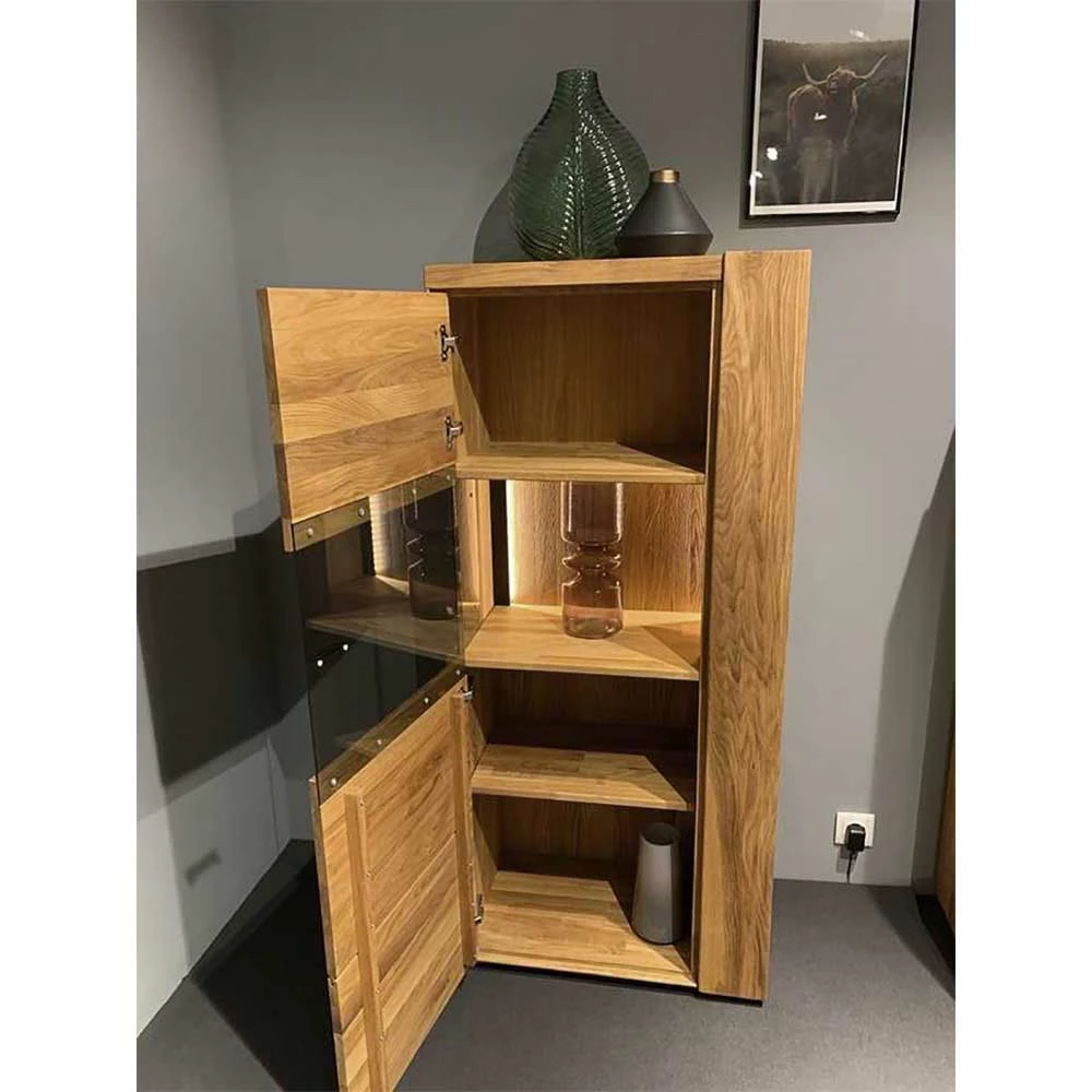 Wohnzimmervitrine Aus Geöltem Massivholz - Slaraduva – Bild 3