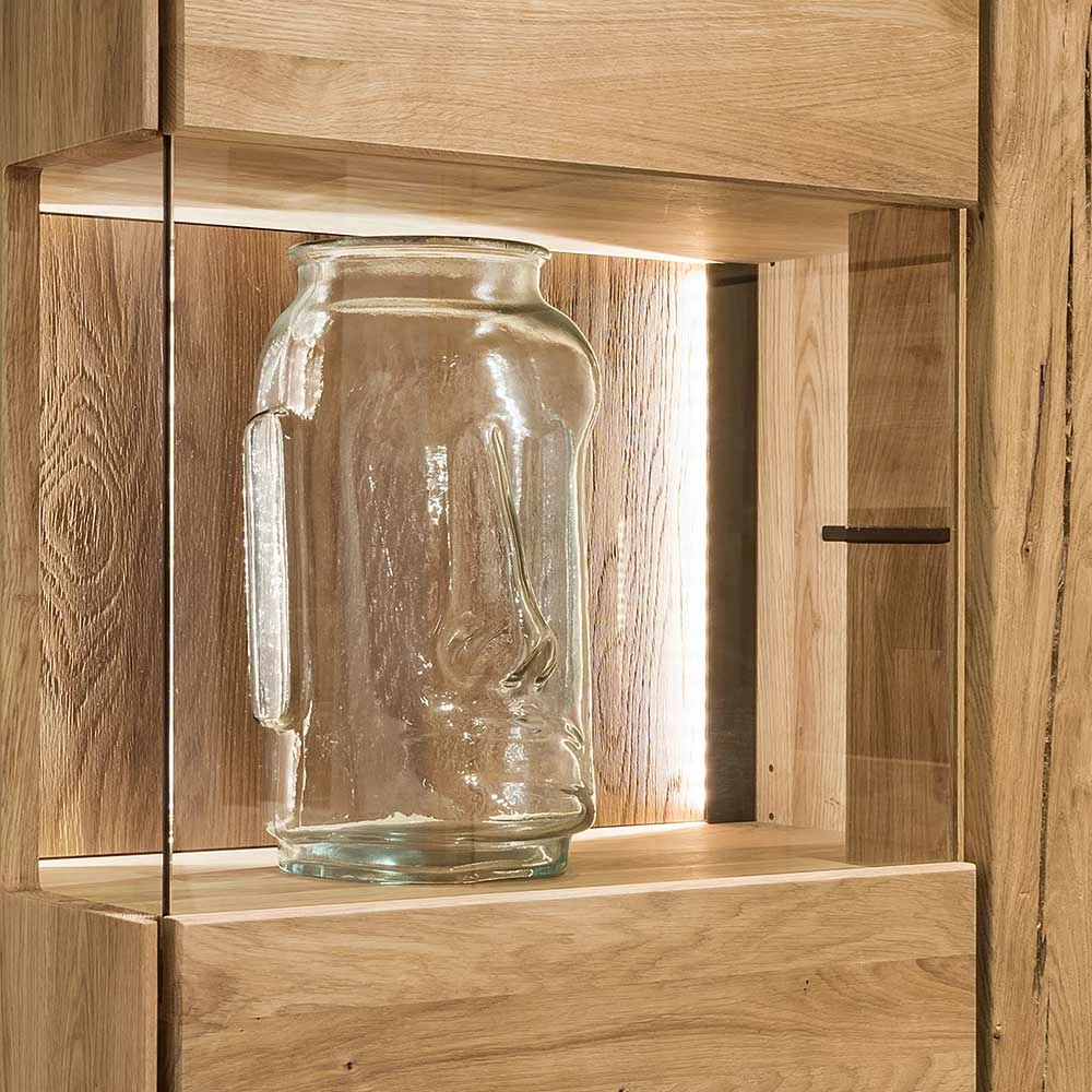 Wohnzimmervitrine Aus Geöltem Massivholz - Slaraduva – Bild 6