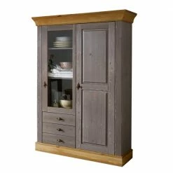 Wohnzimmervitrine Cempino In Grau